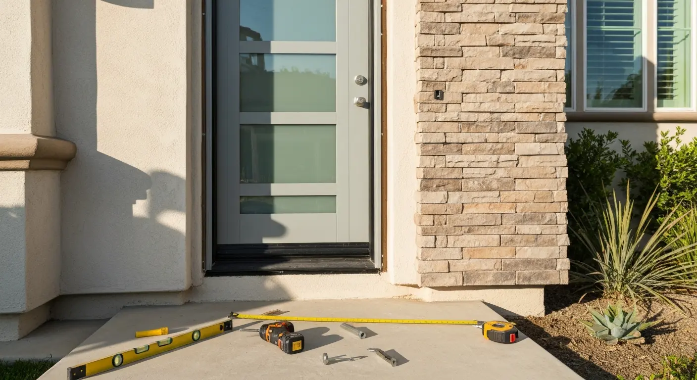 Entry door installation