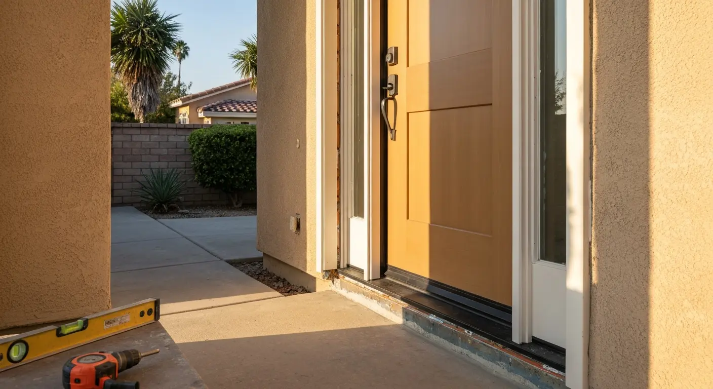 Entry door installation