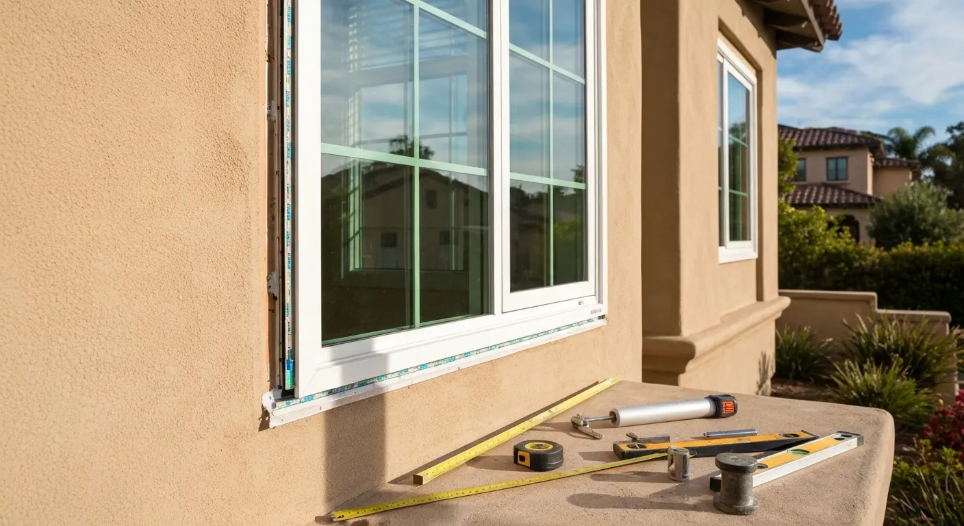 Residential window replacement in Orange County home