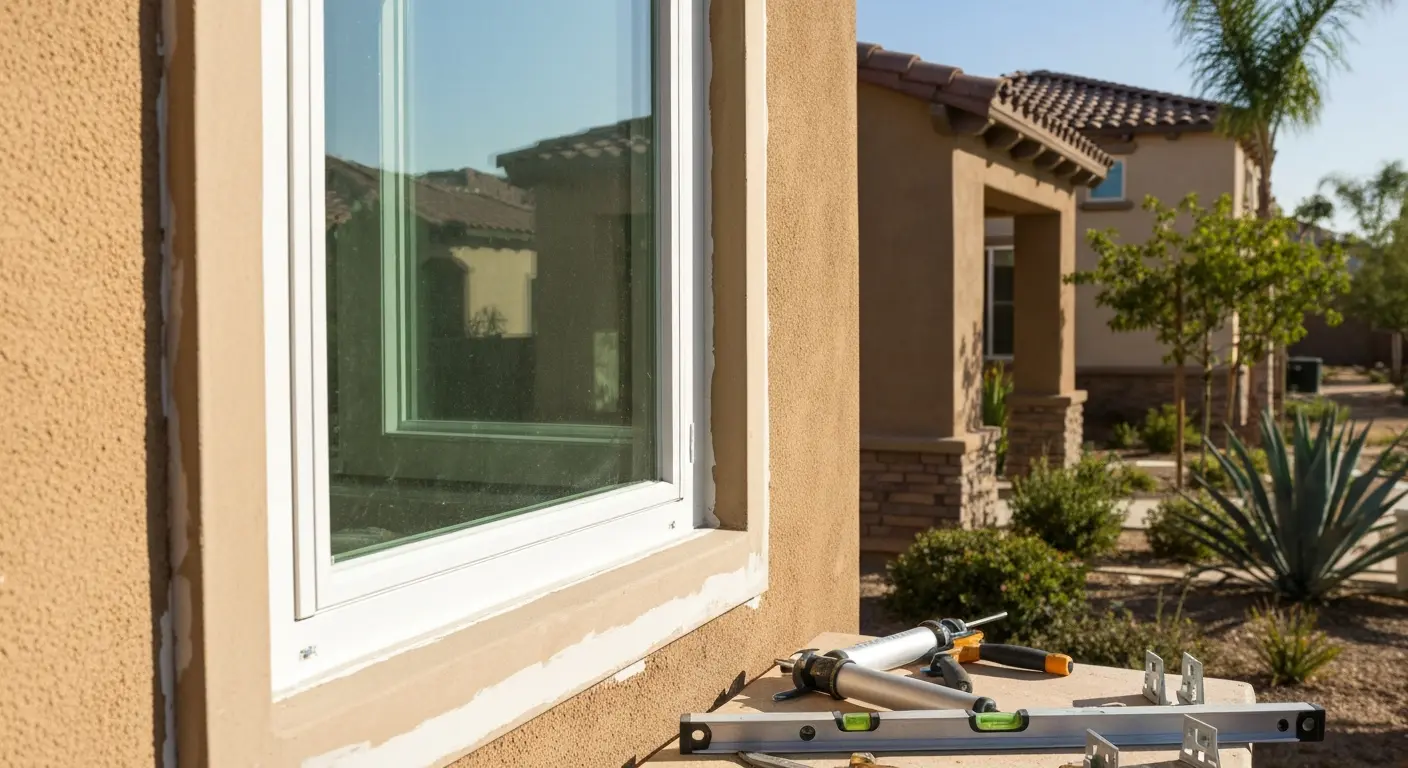 New construction window install