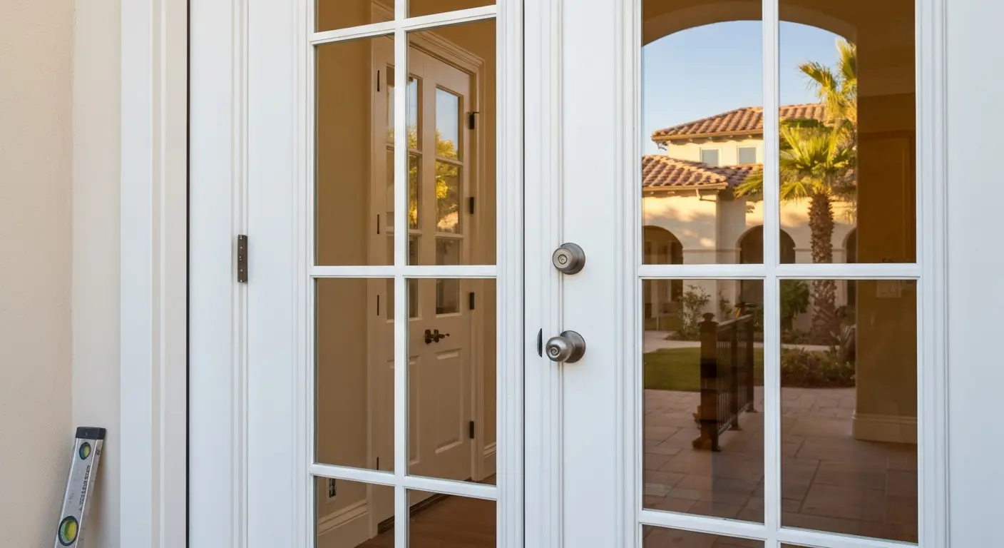 French door replacement project