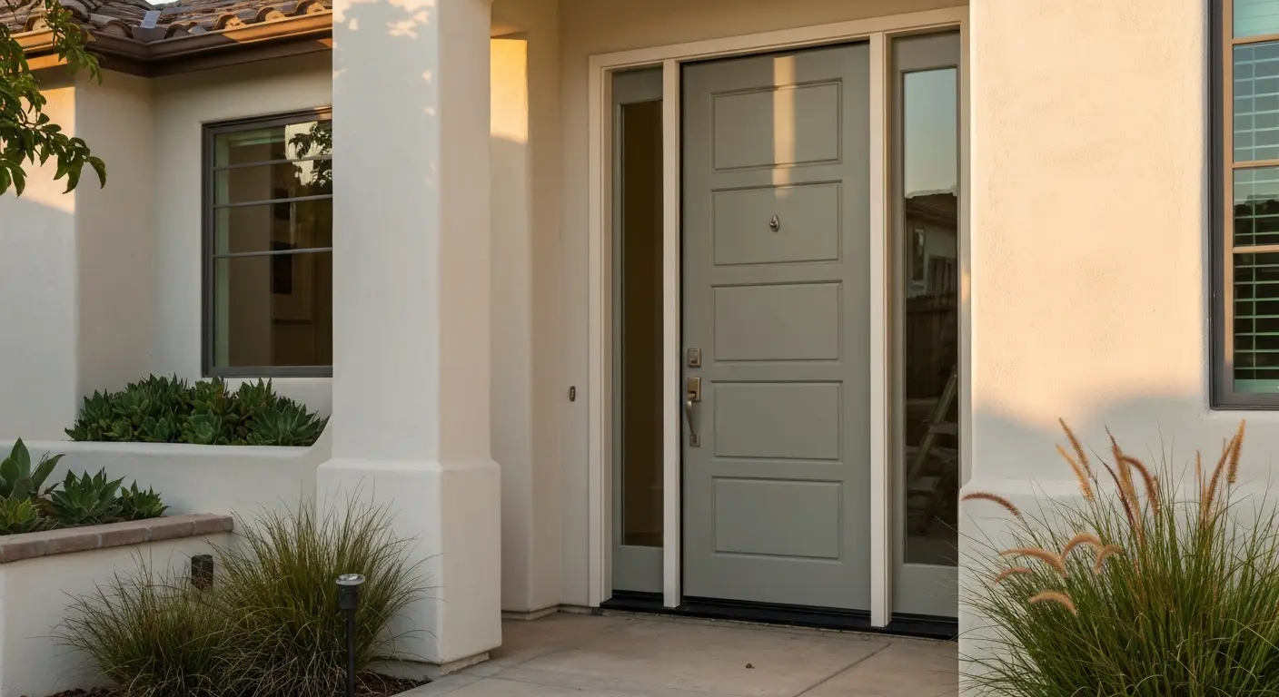 Fiberglass entry door