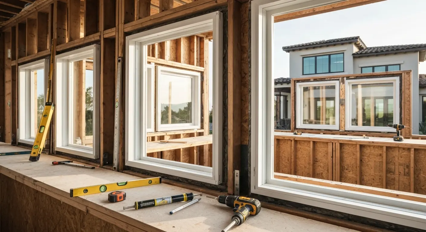 New construction window install