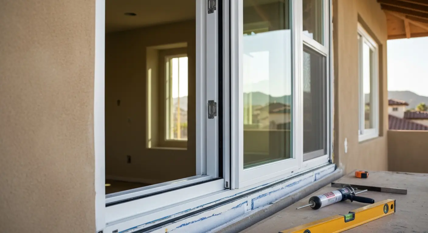 New construction window installation