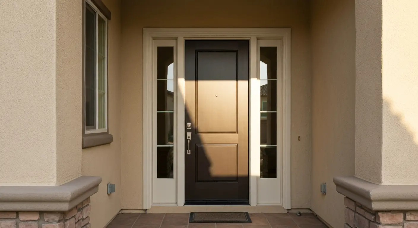 Professional entry door installation