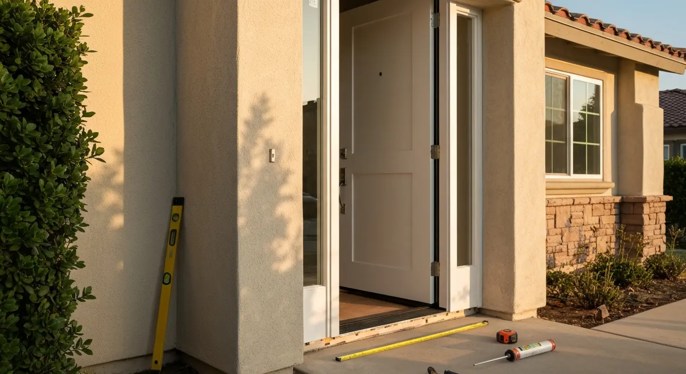 Entry door installation