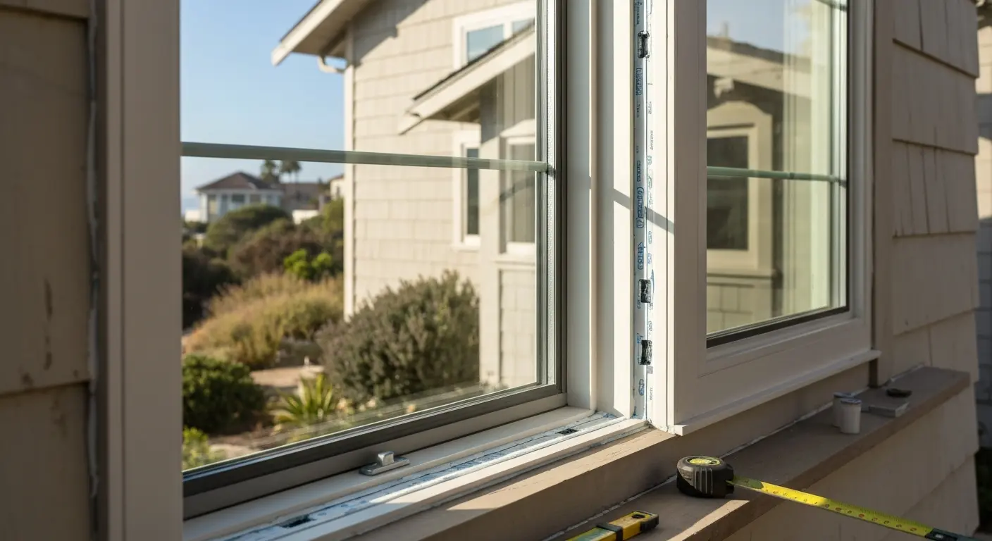 Residential window replacement in coastal home
