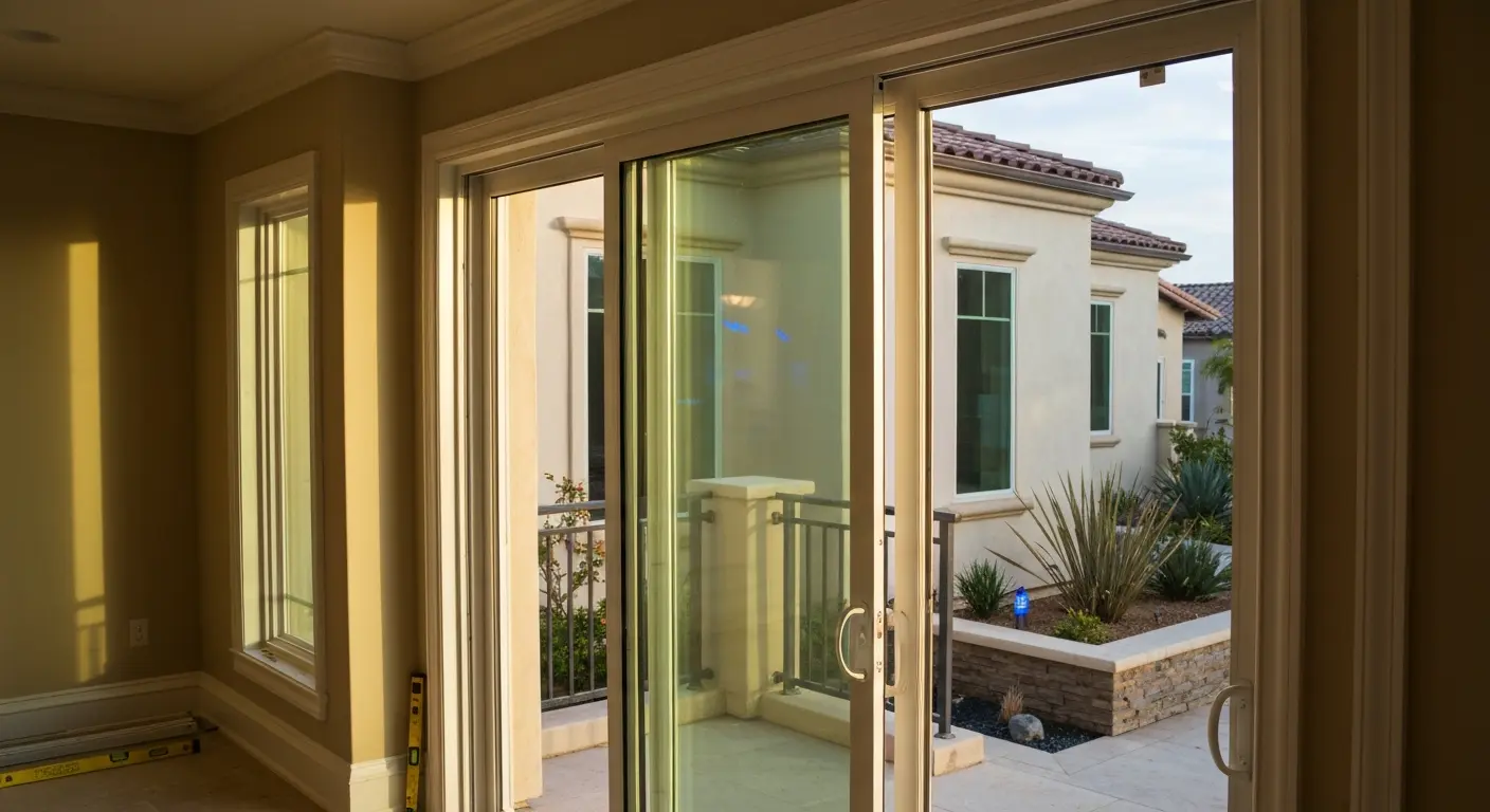 Sliding glass door installation