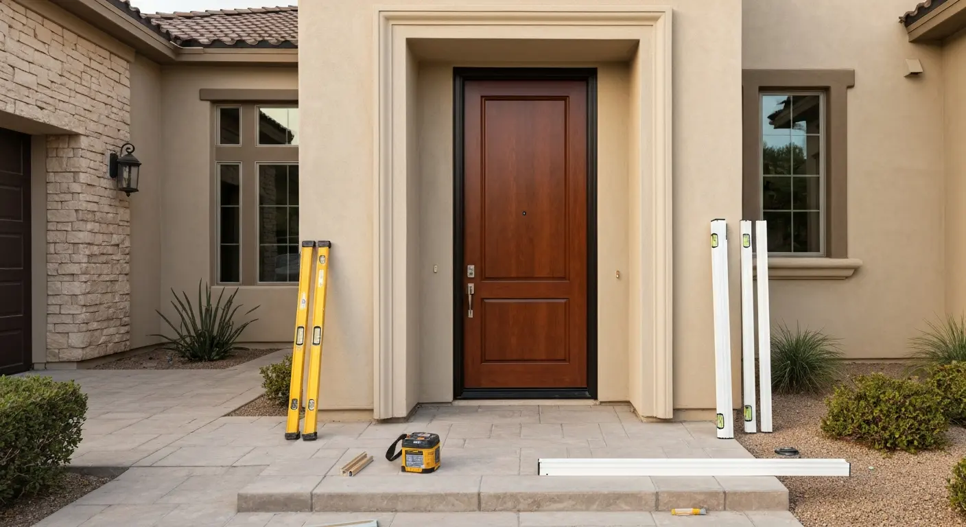 Entry door installation