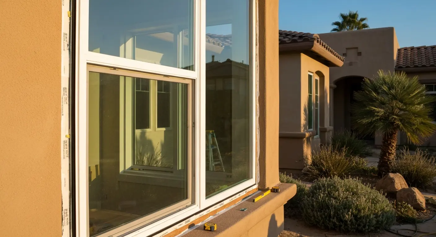 New construction window installation