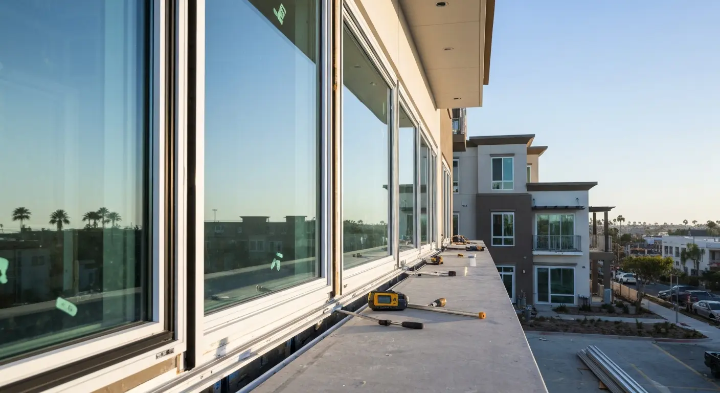New construction window installation