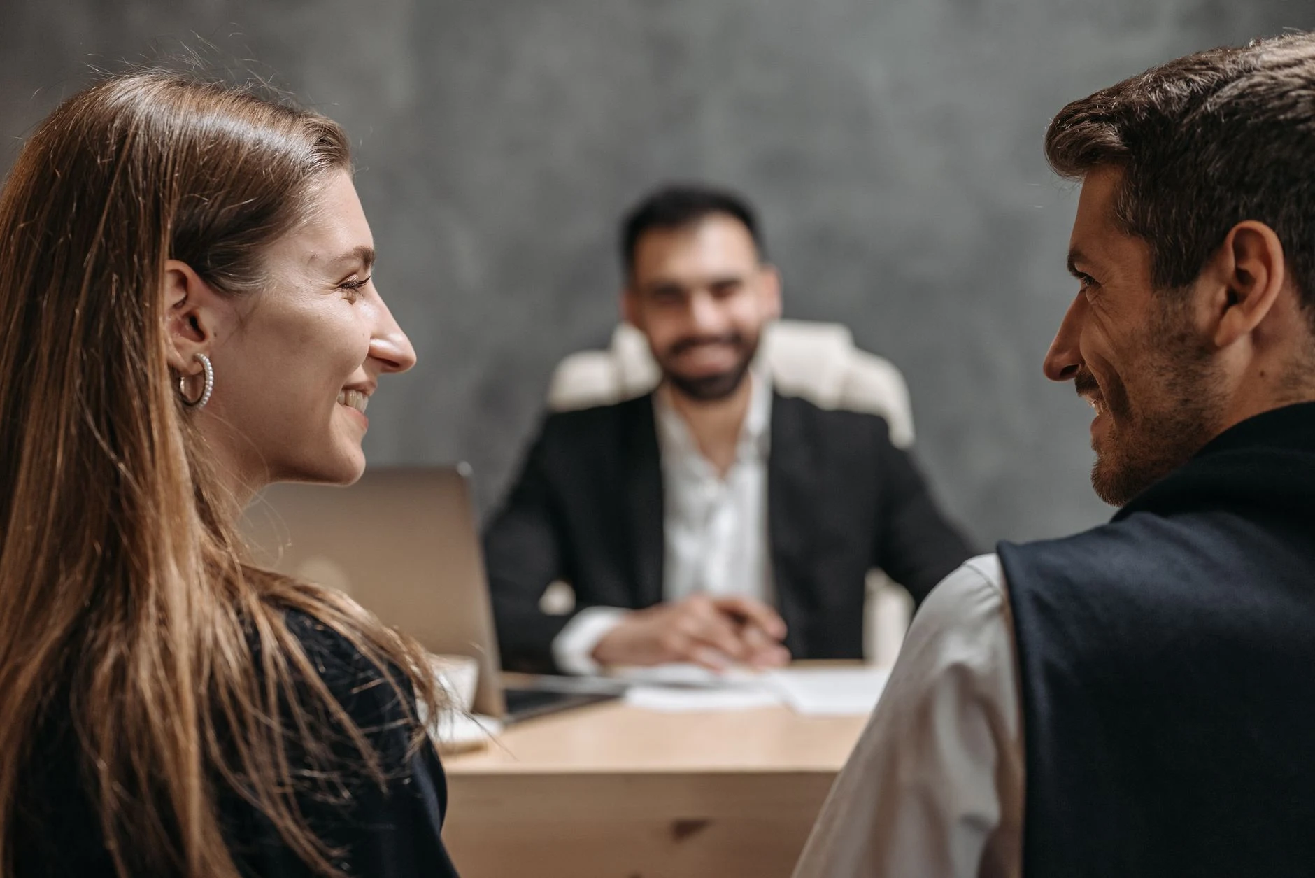 MSP clients in a business meeting, email security testimonials