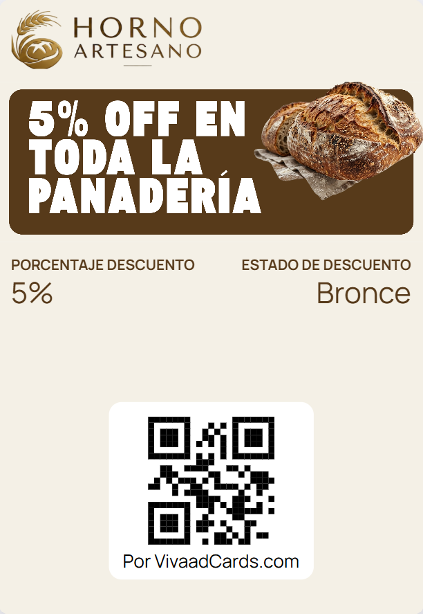 Tarjeta digital de descuento