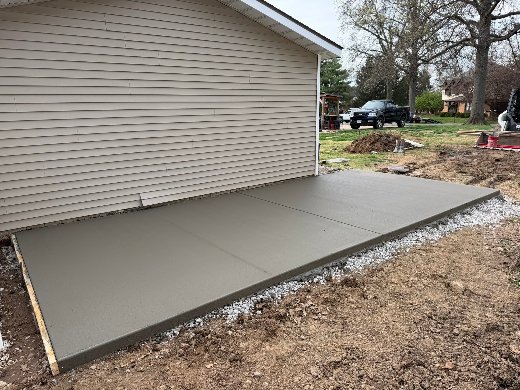 Completed concrete project by JW Concrete Construction across the Metro East
