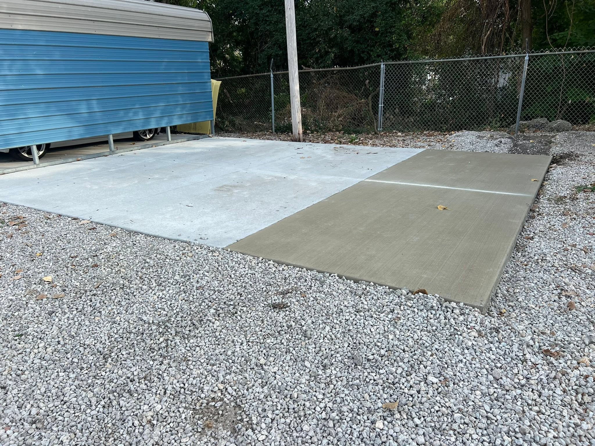 Finished concrete driveway and approach by JW Concrete Construction in Troy IL