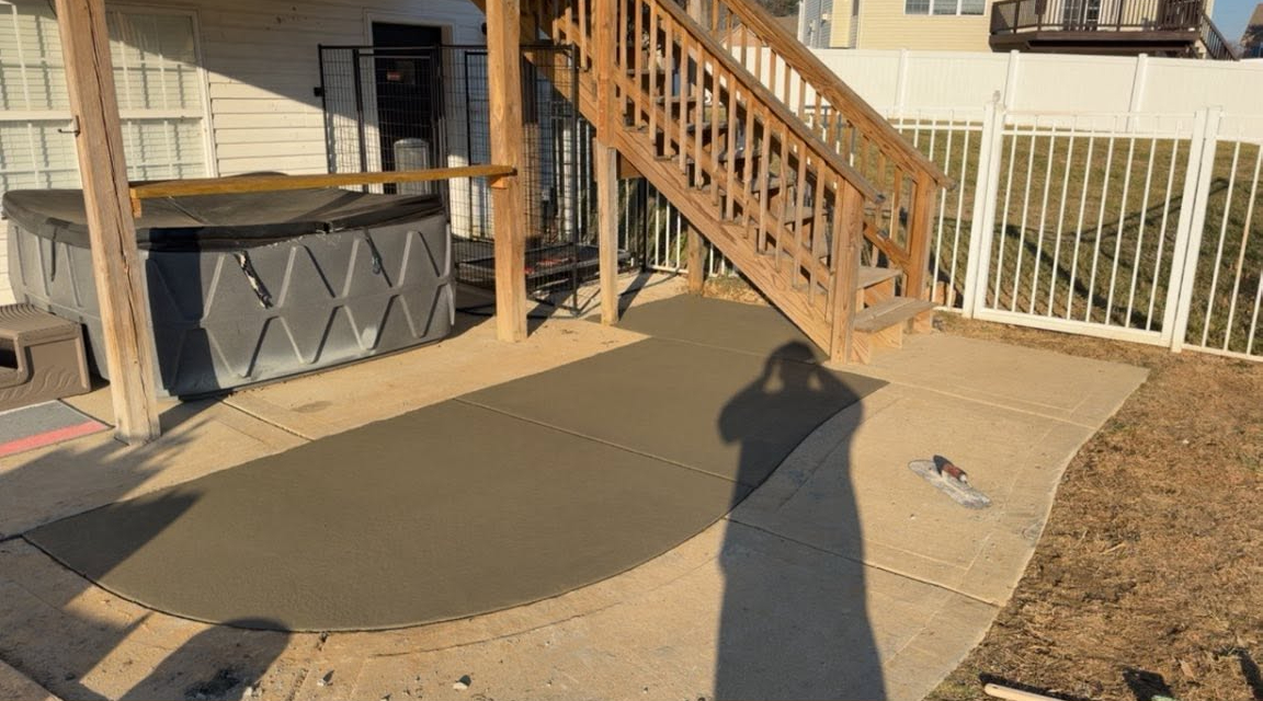Finished concrete surface by JW Concrete Construction