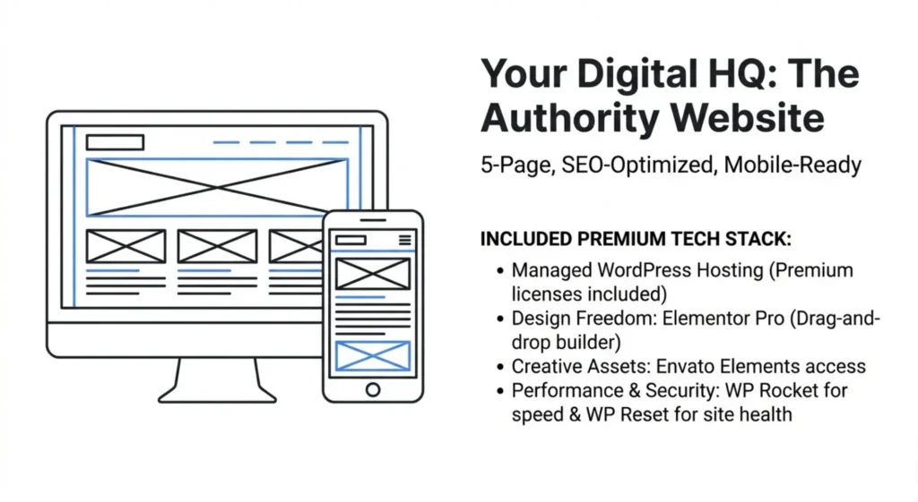 Website design and hosting service details