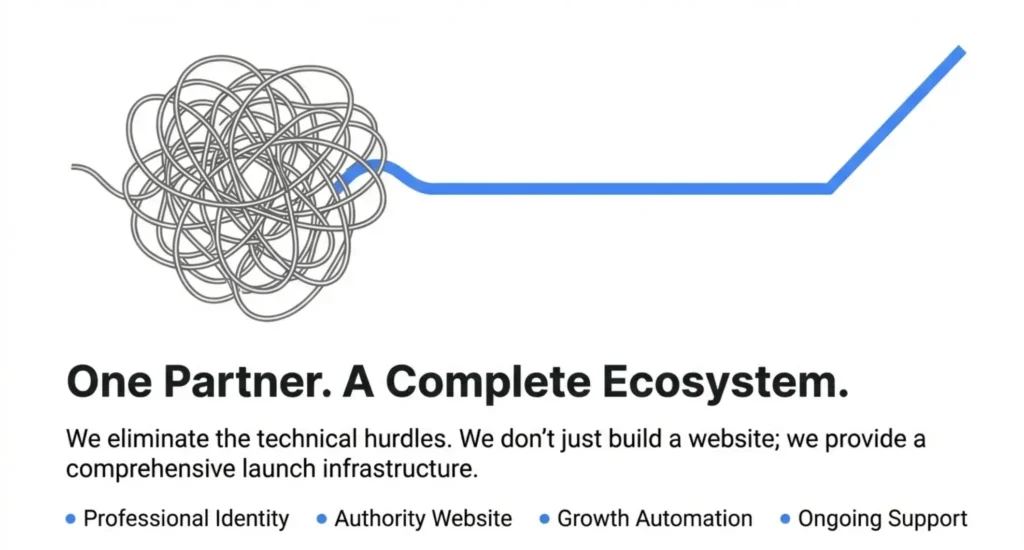 Website launch ecosystem and support for your digital presence