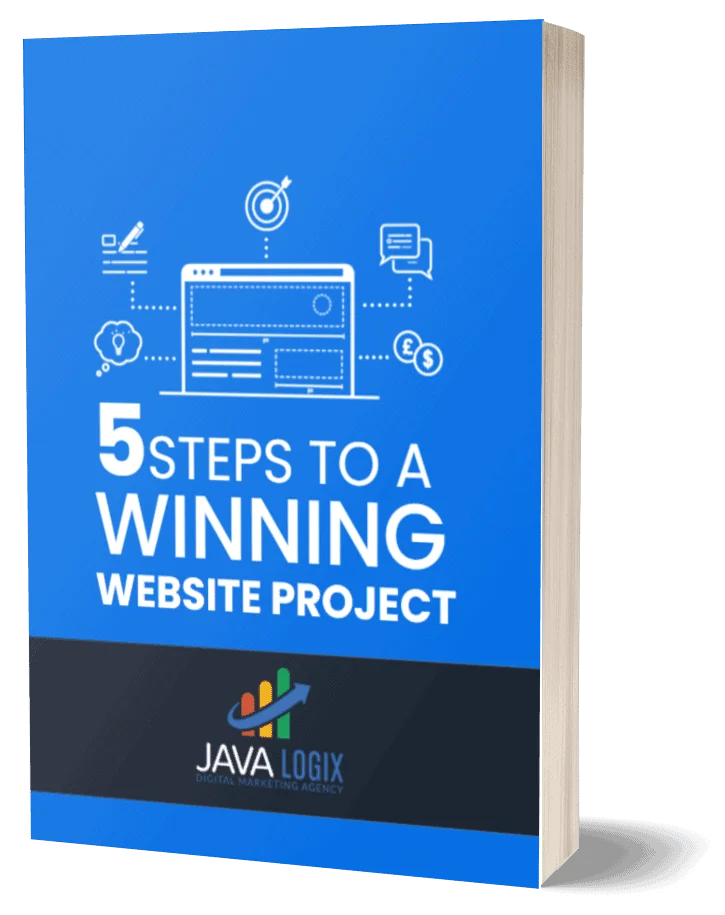 Cover of the guide "5 Steps to A Winning Website"