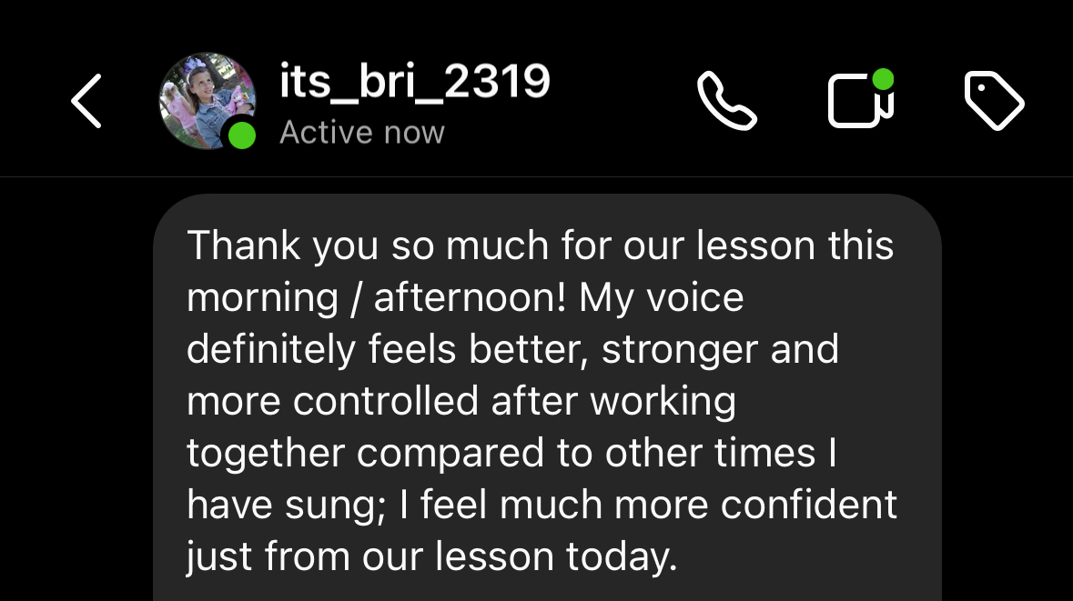 Student testimonial