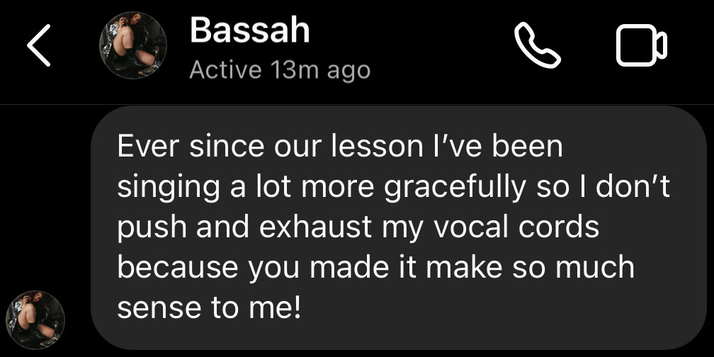 Student testimonial