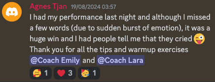 Student testimonial
