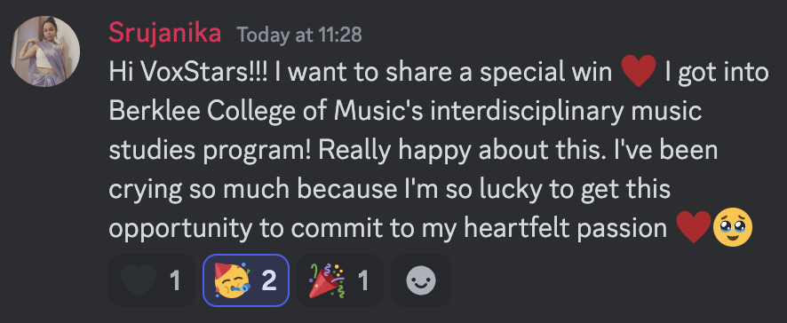 Student testimonial