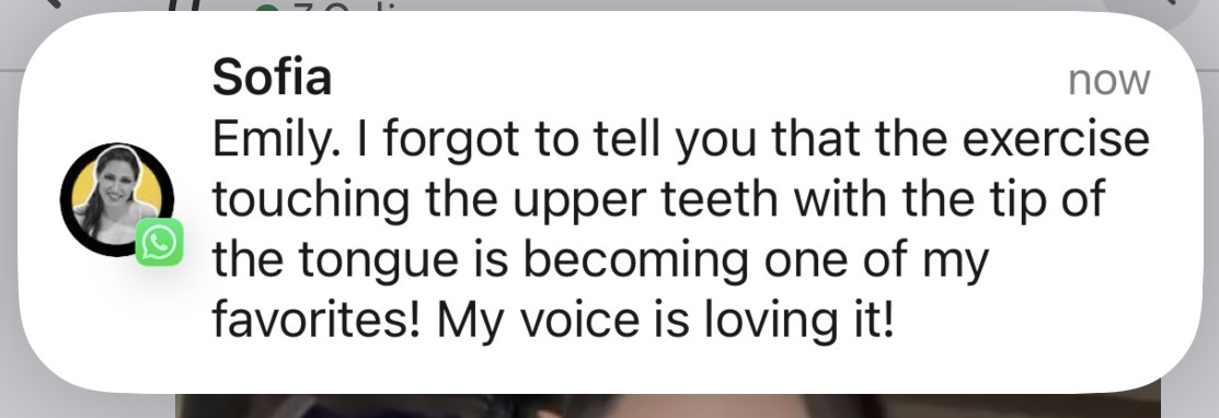 Student testimonial