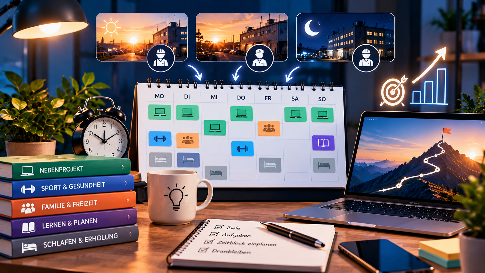 wochenplan vorlage, zeitmanagement schichtdienst, nebenberuflich zeit finden, nebenbei selbstständig machen, wochenplanung schichtarbeit