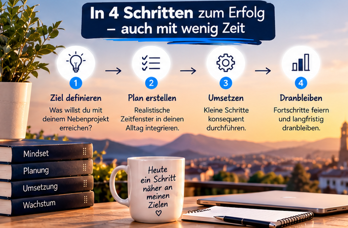 Wochenplan für dein Nebenprojekt: feste Momente statt fester Uhrzeiten, auch im Schichtdienst.