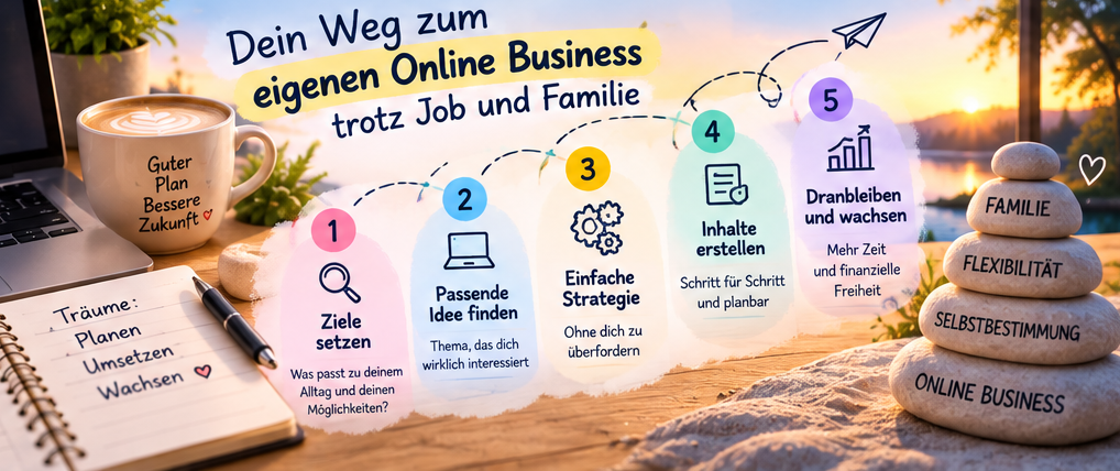Online Business neben Job und Kindern – Zeit für Familie, Beruf und eigenes Business besser organisieren. Online Business neben Job und Kindern – Zeit für Familie, Beruf und eigenes Business besser organisieren.