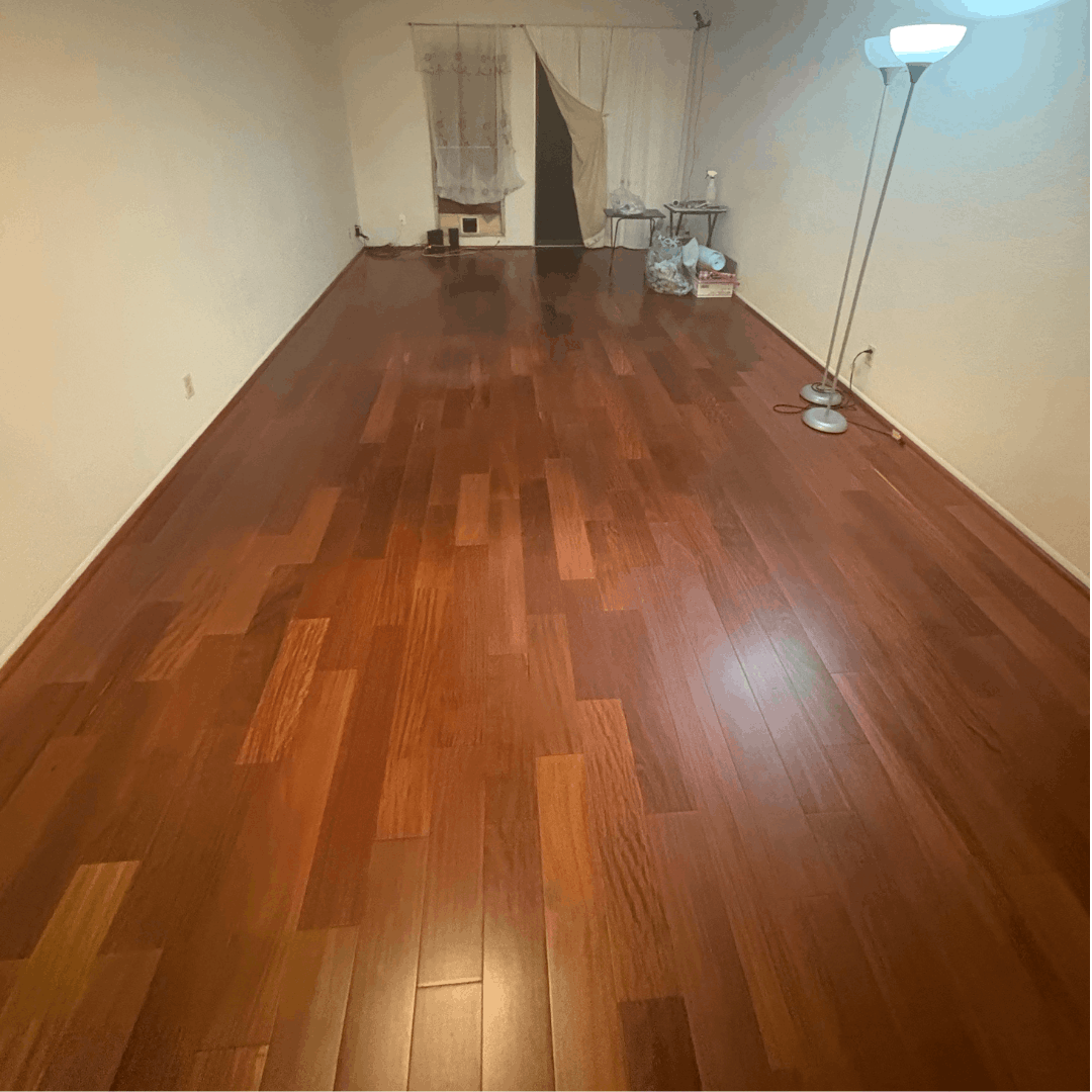 After — clean living room