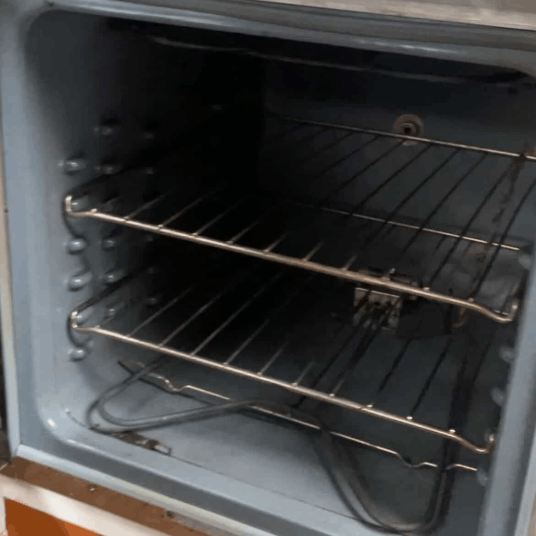After — clean oven