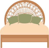 An icon of a clean bed