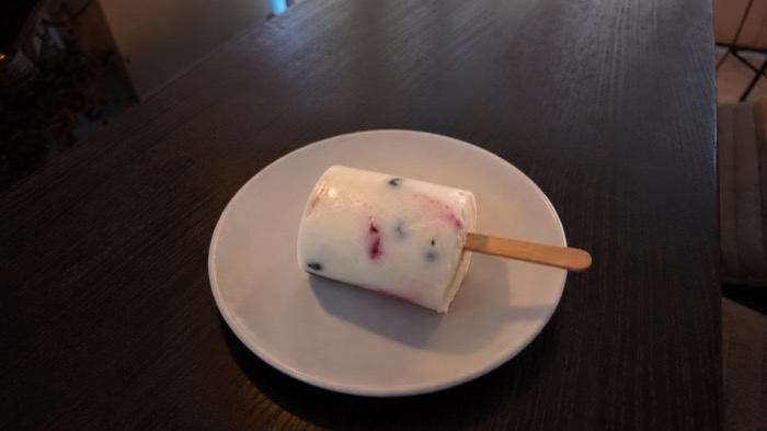 paleta de yogur griego