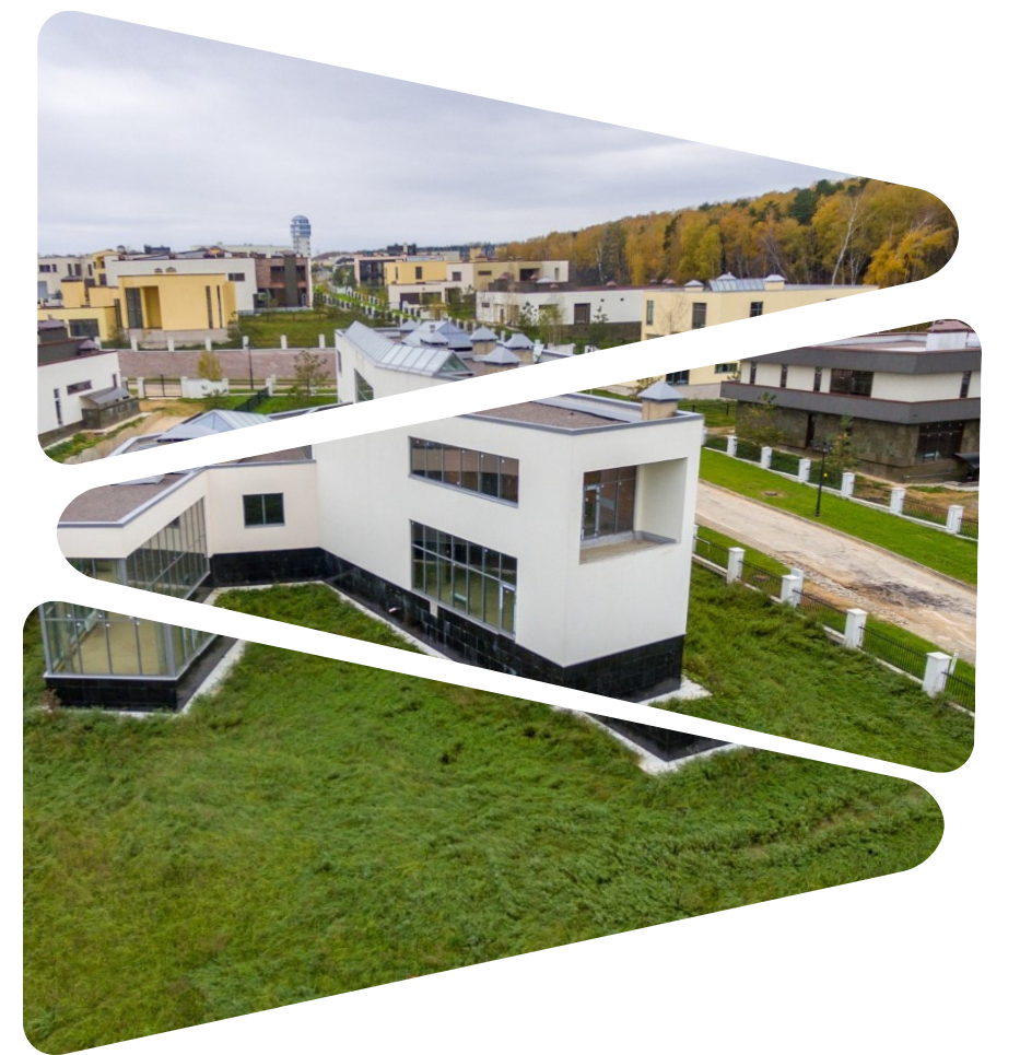 Aerial view of suburban homes for strategic marketing