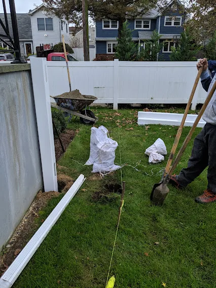 Landscaping and power washing project on Long Island NY
