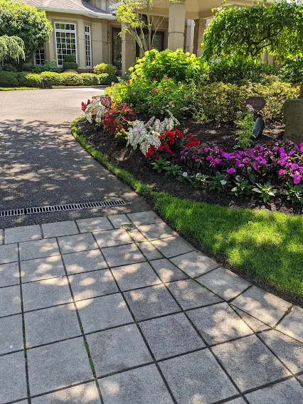 Landscaping and power washing project on Long Island NY