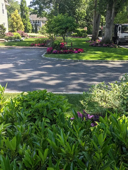 Landscaping and power washing project on Long Island NY
