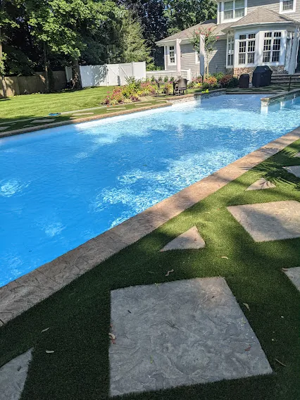 Landscaping and power washing project on Long Island NY