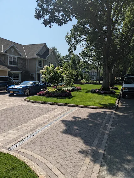 Landscaping and power washing project on Long Island NY