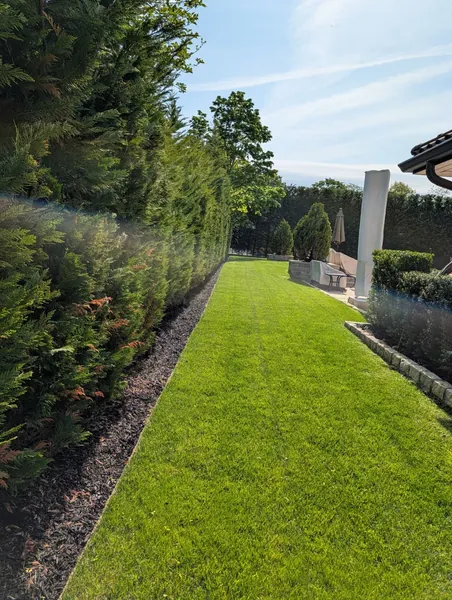 Landscaping and power washing project on Long Island NY