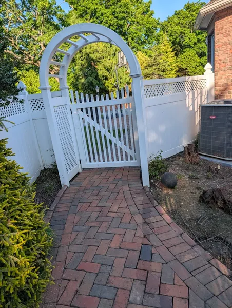 Landscaping and power washing project on Long Island NY
