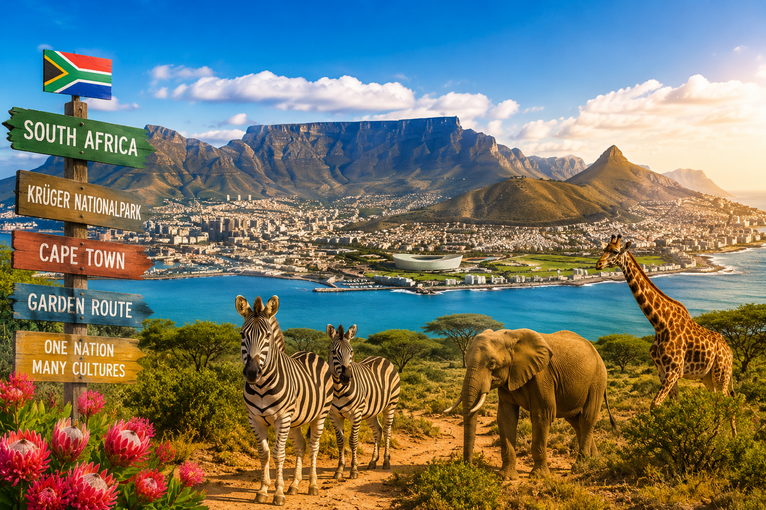 Südafrika für Singles, Safari, Natur und unvergessliche Erlebnisse