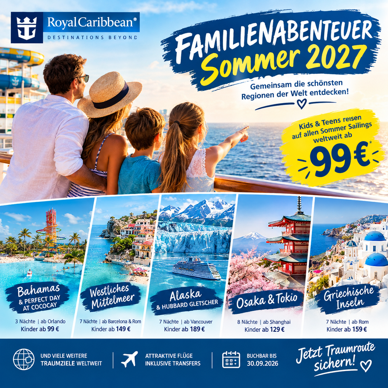 🚢 Familienabenteuer 2027: Mit Royal Caribbean die Welt entdecken