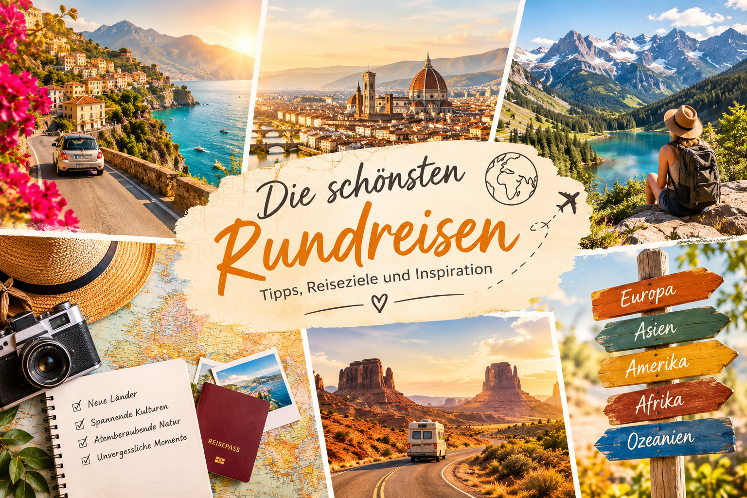 Die schönsten Rundreisen, Tipps, Reiseziele und Inspiration