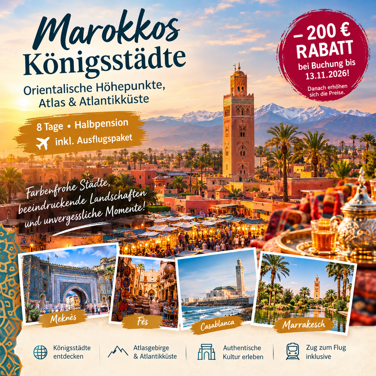 Marokkos Königsstädte entdecken