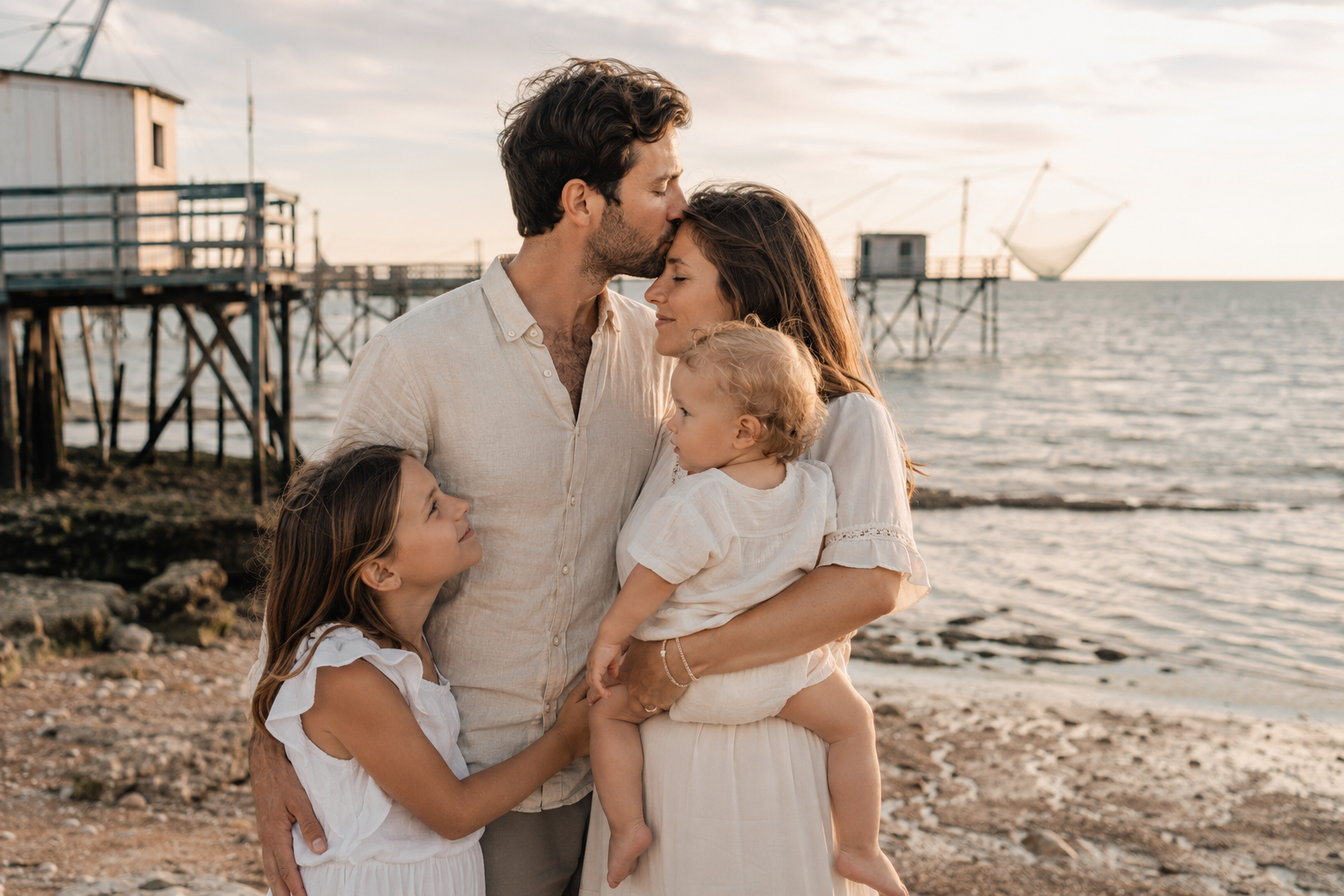 photo de famille, port vitrezay, Charente-Maritime