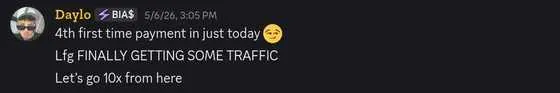 Daylo: first-time payments and traffic coming in