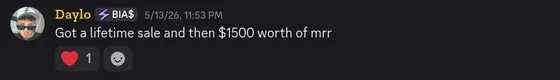 Daylo: lifetime sale plus $1,500 of MRR